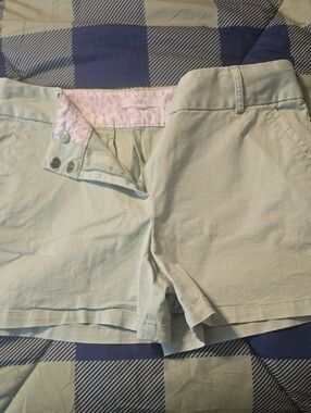 LOFT Mint Green Chino Bermuda Shorts